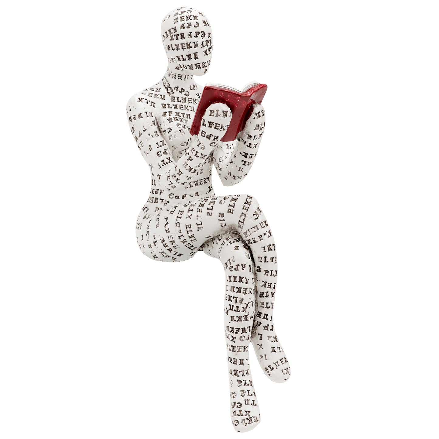 Reading Women Figurine Sculpture Thinker Statue