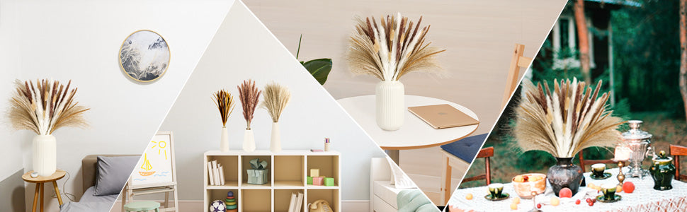 120Pcs Dried Pampas Grass Decor