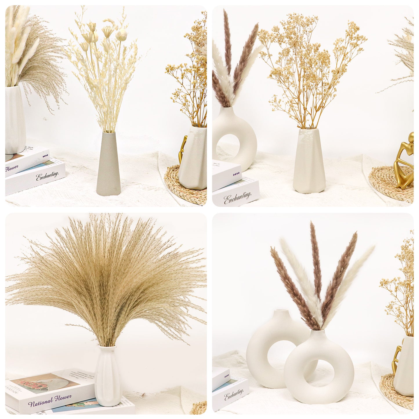 12 Varieties Pampas Grass Decor Bouquet