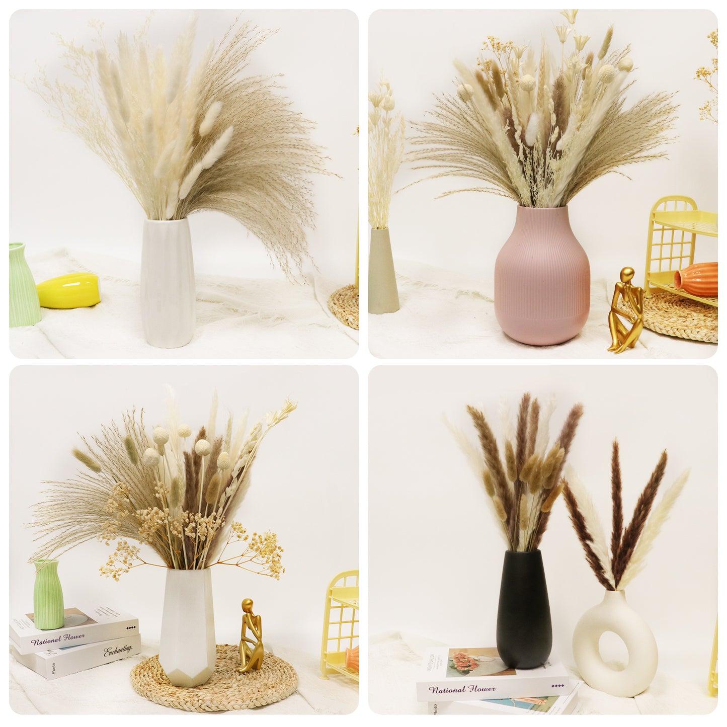 12 Varieties Pampas Grass Decor Bouquet